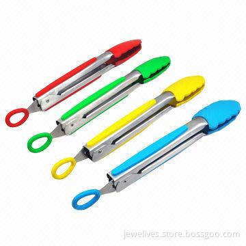 Silicone Food Tong, Made of Silicone Body Material with FDA, LFGB Marks